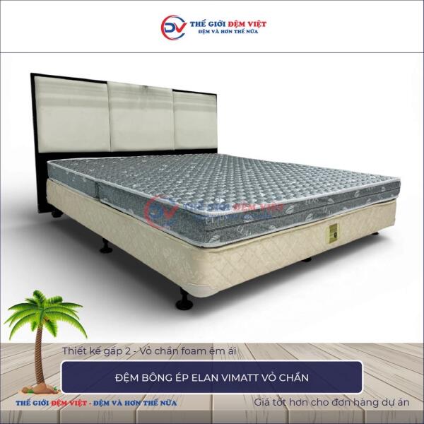 Đệm bông ép Elan Vimatt vỏ chần